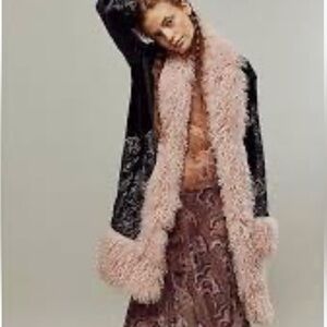 Free People black and pink Velvetcoat brand new tag original price 498 large